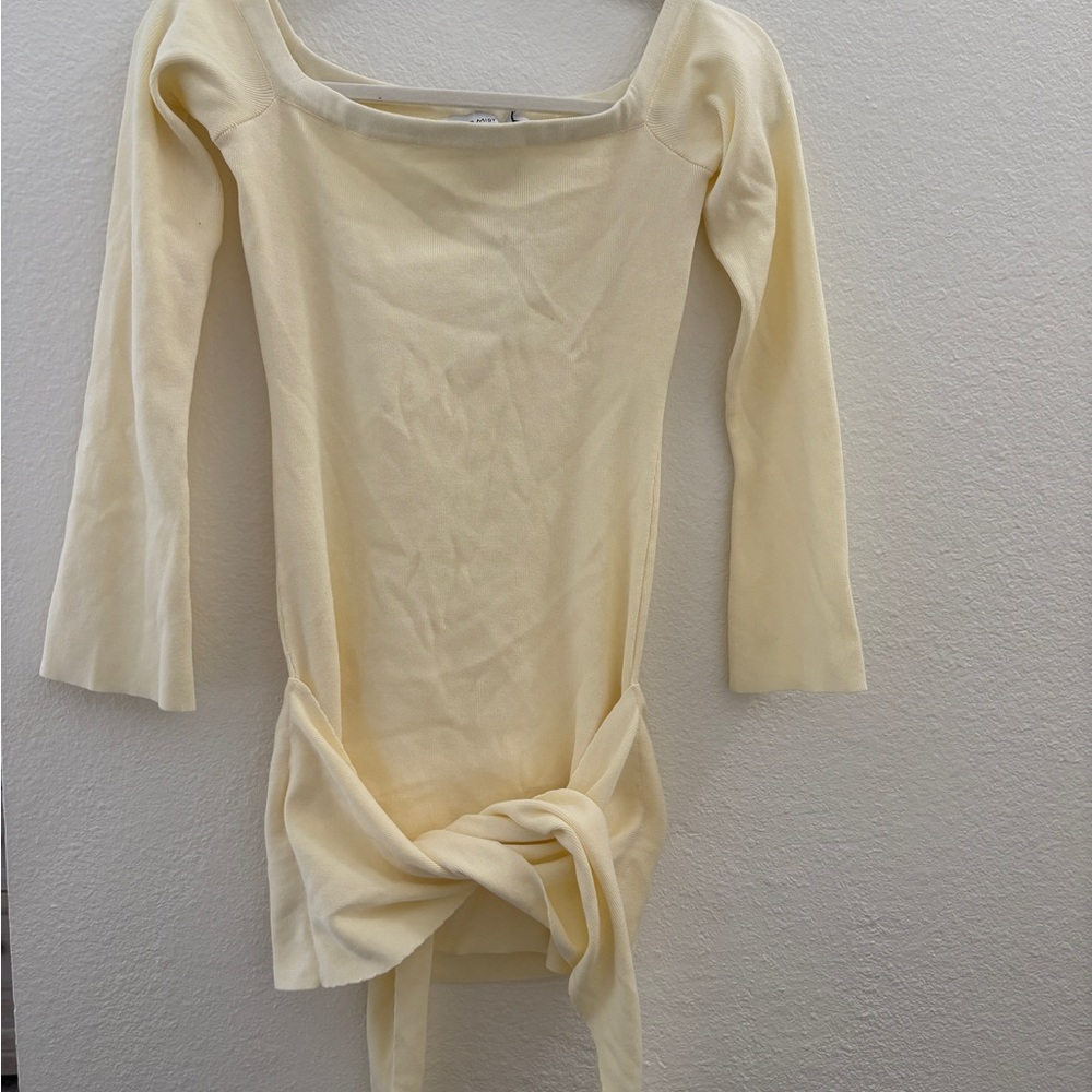 Tiger Mist Cream Mini Dress